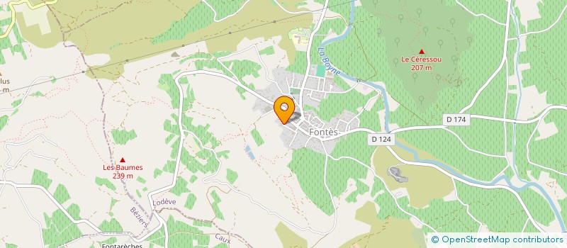 localisation de l'entreprise GFA CLOS LAGET  FONTES