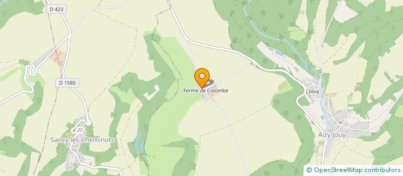 localisation de l'entreprise GFA COLOMBE ET DE LA CENSE à AIZY-JOUY