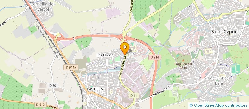 localisation de l'entreprise GFA COLOME  ELNE