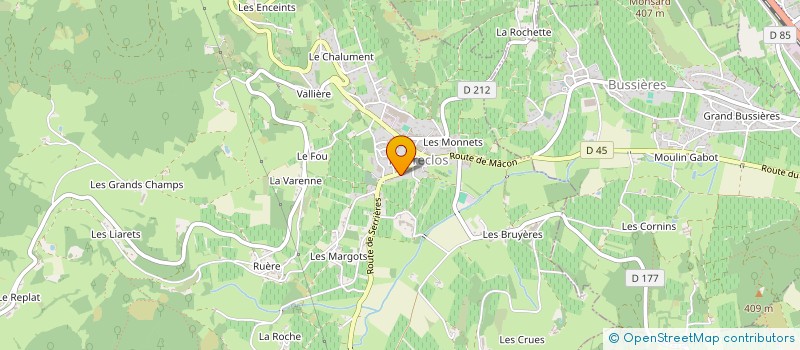 localisation de l'entreprise GFA COPIERRE à VERGISSON