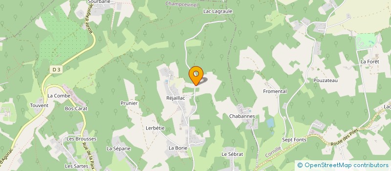 localisation de l'entreprise GFA CORBEL HERY  CHAMPCEVINEL