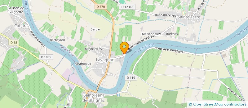 localisation de l'entreprise GFA CORBIERE PERE ET FILS  MERIGNAS