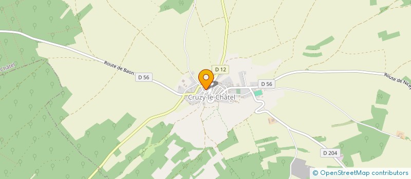 localisation de l'entreprise GFA COSTE  CRUZY-LE-CHATEL