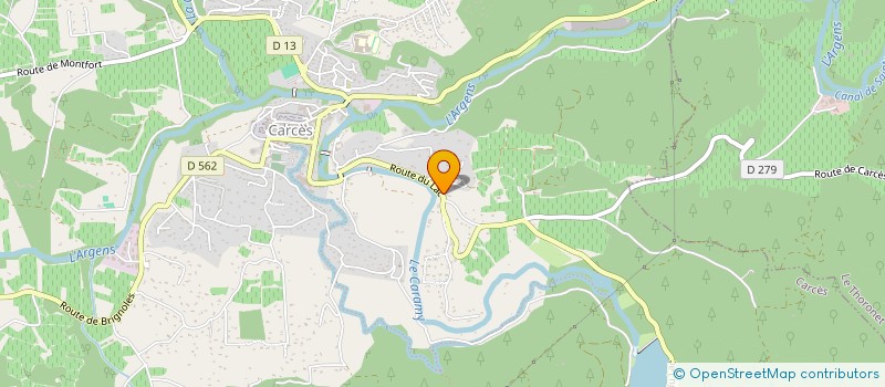 localisation de l'entreprise GFA COSTE LONGUE  CARCES