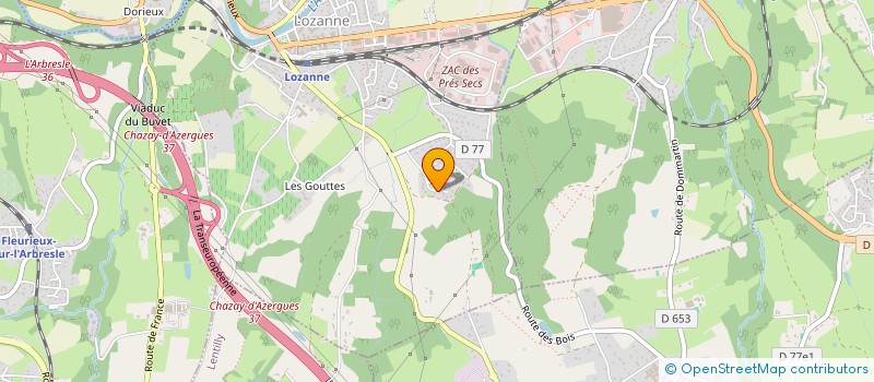 localisation de l'entreprise GFA COTE DE VAUX  LOZANNE