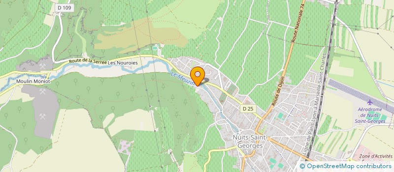 localisation de l'entreprise GFA COTEAU DES BOIS- NUITS ST GEORGES à NUITS-SAINT-GEORGES