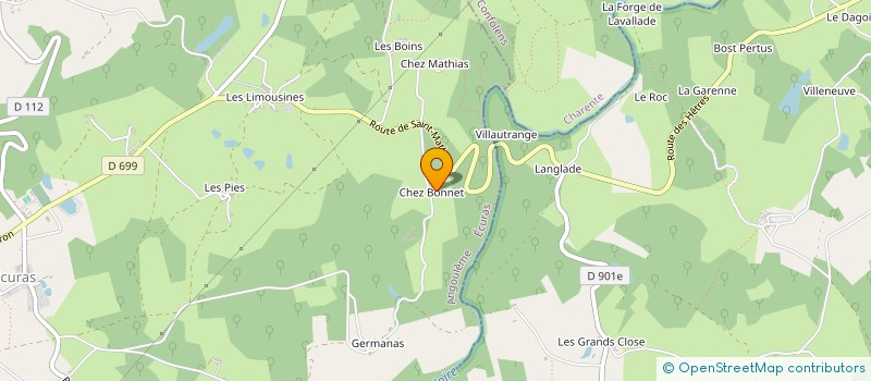 localisation de l'entreprise GFA COTEAU TARDOIRE à ECURAS