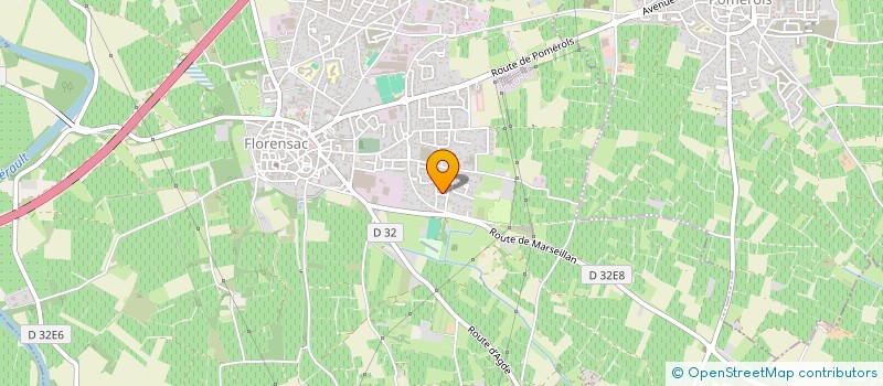 localisation de l'entreprise GFA COUDERC  FLORENSAC