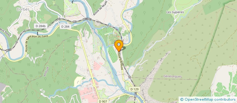 localisation de l'entreprise GFA COUDOULOUS  GENERARGUES