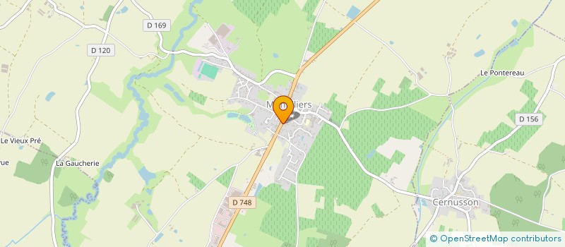 localisation de l'entreprise GFA COUSSEAU  MONTILLIERS