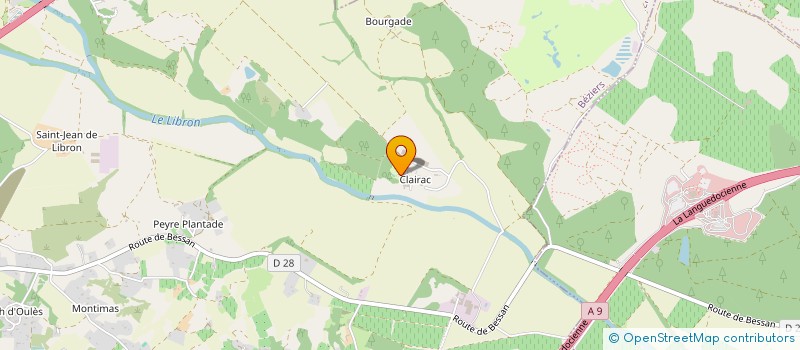 localisation de l'entreprise GFA COUTELEAU  BEZIERS