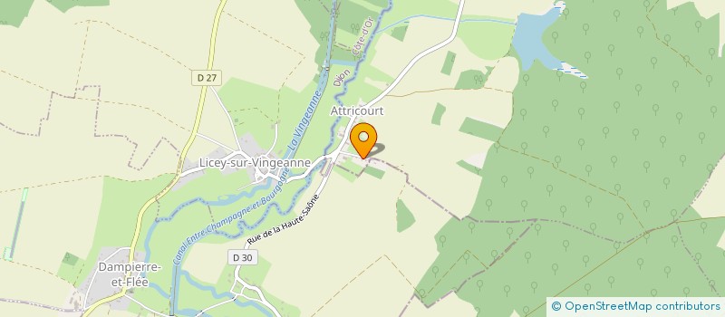 localisation de l'entreprise GFA COUTURIER  ATTRICOURT