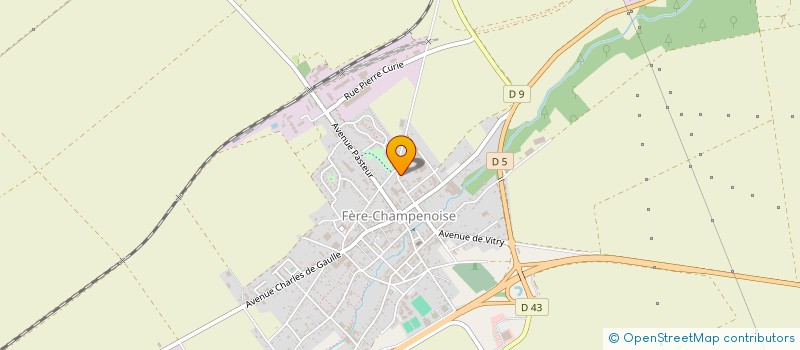 localisation de l'entreprise GFA CRASSET  FERE-CHAMPENOISE