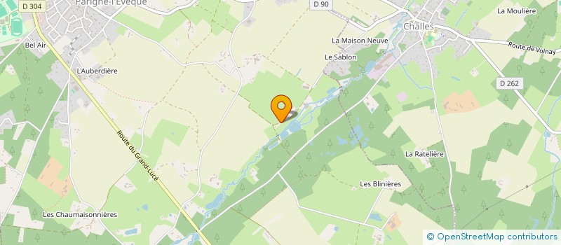 localisation de l'entreprise GFA CROISEAU GILLARD  PARIGNE-L'EVEQUE