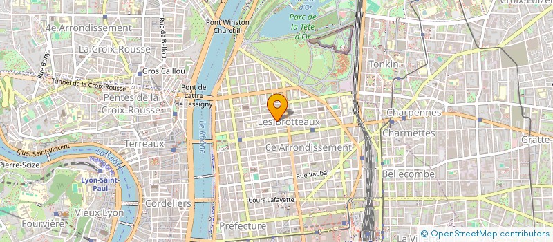 localisation de l'entreprise GFA CROIX HENRY DOIZ  LYON