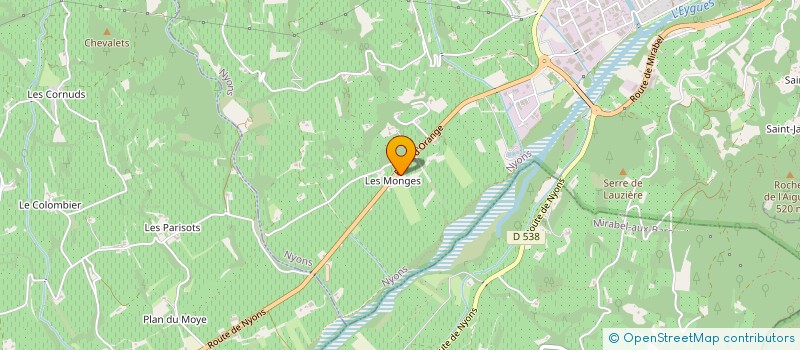 localisation de l'entreprise GFA CROS DU PARADIS  SAINT-MAURICE-SUR-EYGUES