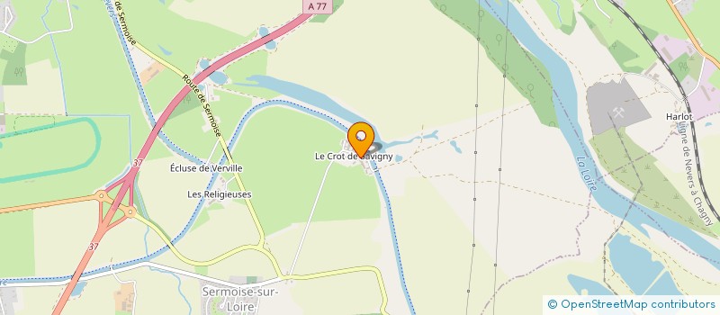 localisation de l'entreprise GFA CROT DE SAVIGNY  SERMOISE-SUR-LOIRE