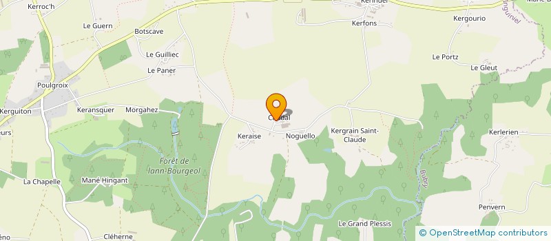 localisation de l'entreprise GFA CRQE LE NOZACH  INGUINIEL