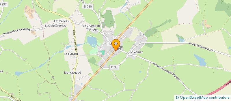 localisation de l'entreprise GFA CTB LA FORGE  TRONGET