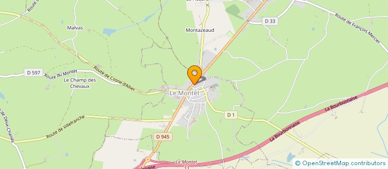 localisation de l'entreprise GFA CTB LE PETIT BOUT  TRONGET