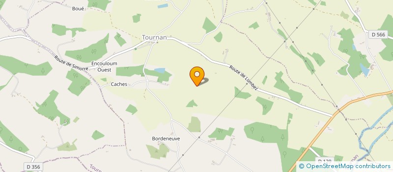 localisation de l'entreprise GFA D'AGUIN  BETCAVE-AGUIN