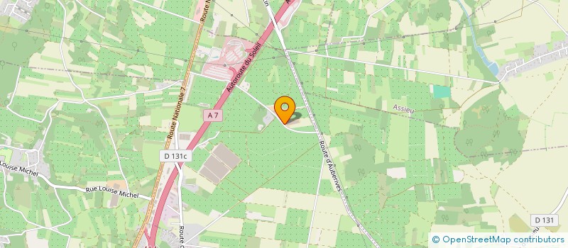 localisation de l'entreprise GFA D'AIME  ROUSSILLON