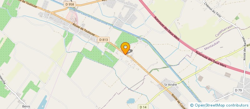 localisation de l'entreprise GFA D'ALAZARD  CASTELSARRASIN