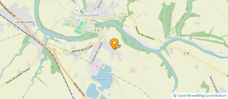 localisation de l'entreprise GFA D'AMPOUILLAC à CINTEGABELLE