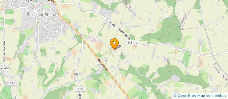 localisation de l'entreprise GFA D'ARCETTE  ETOILE-SUR-RHONE