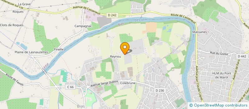 localisation de l'entreprise GFA D'AURIOLLES  BIAS