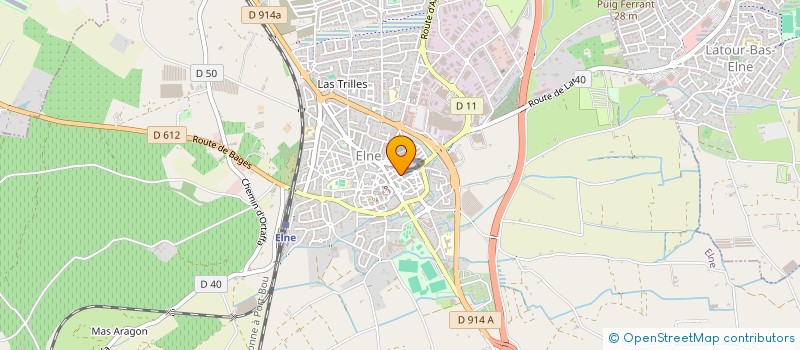 localisation de l'entreprise GFA D'ELEVEURS DE BOVINS DU ROUSSILLON  ELNE