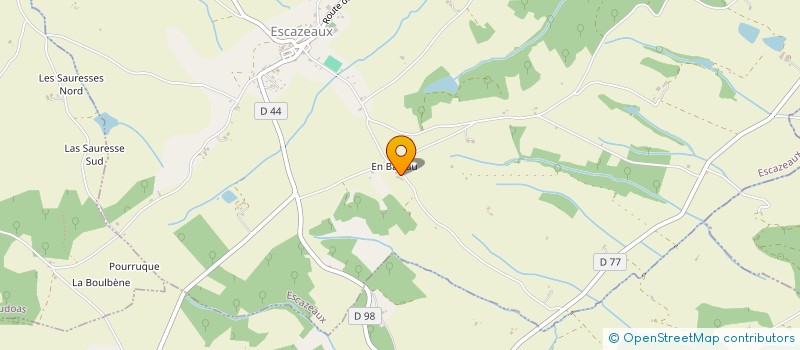 localisation de l'entreprise GFA D'EMBARRAU  ESCAZEAUX