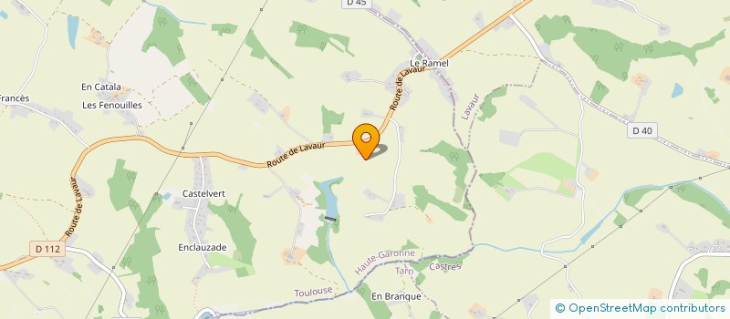 localisation de l'entreprise GFA D'EN GASTOU  VERFEIL