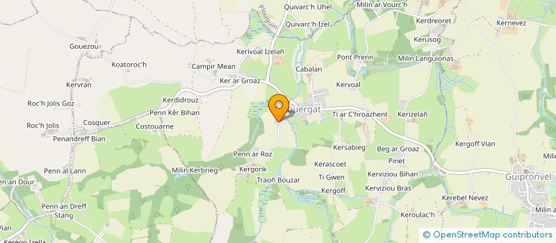 localisation de l'entreprise GFA D'ENEZ ROUZ  TREOUERGAT
