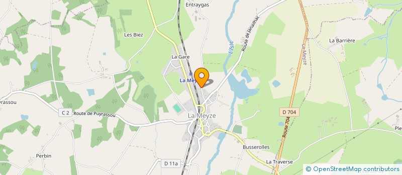 localisation de l'entreprise GFA D'ENTRAYGAS à LA MEYZE