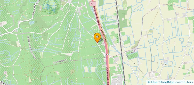 localisation de l'entreprise GFA D'EXPLOITATION DU PERE EUGENE  COURTHEZON