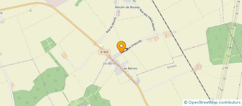 localisation de l'entreprise GFA D'HEURDY  BOULAY-LES-BARRES