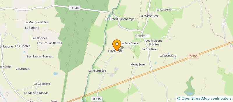 localisation de l'entreprise GFA D'HIREBONDE à CHEMILLI