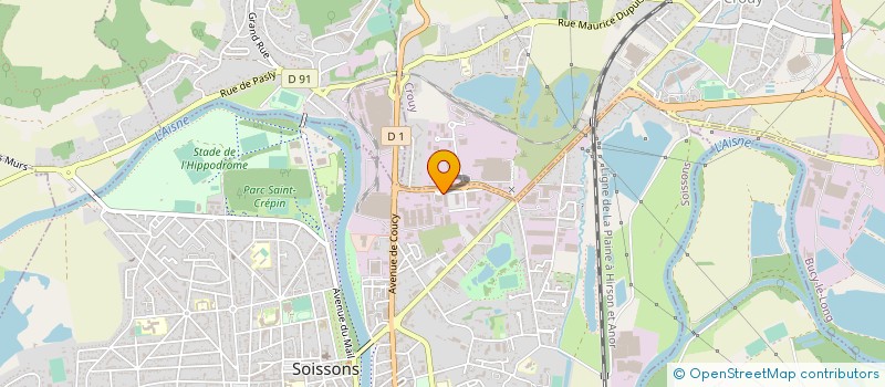 localisation de l'entreprise GFA D HYGNIERES EN HAUT à SOISSONS
