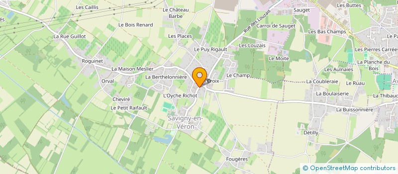 localisation de l'entreprise GFA D'ISORE  SAVIGNY-EN-VERON