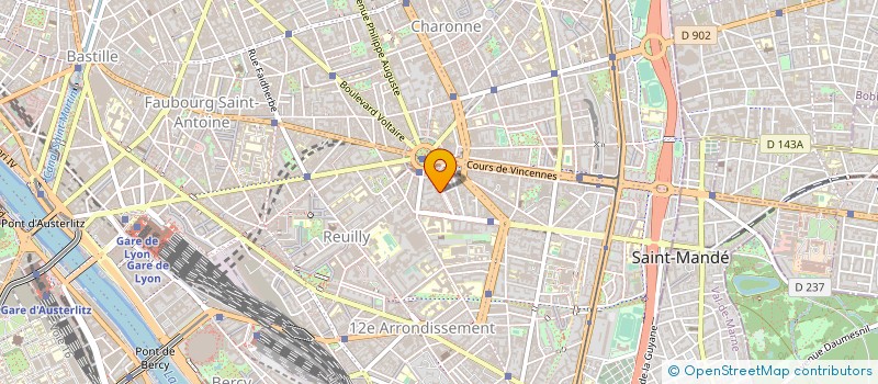 localisation de l'entreprise GFA D'ORMOY  PARIS