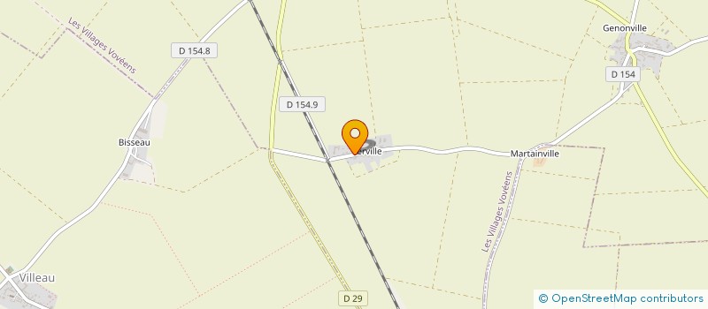 localisation de l'entreprise GFA D'YERVILLE à LES VILLAGES VOVEENS