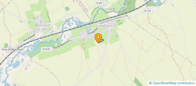 localisation de l'entreprise GFA DACHEUX-DOLLE  GRANDCOURT