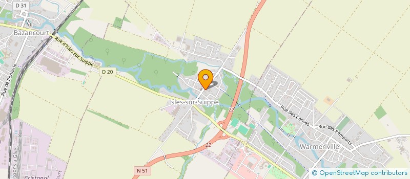 localisation de l'entreprise GFA DAUPHINOT GEORGES  ISLES-SUR-SUIPPE