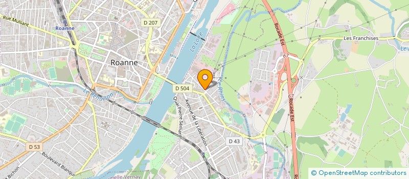 localisation de l'entreprise GFA DE ALLO  ROANNE