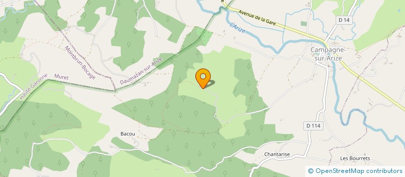 localisation de l'entreprise GFA DE ARCMA à CAMPAGNE-SUR-ARIZE