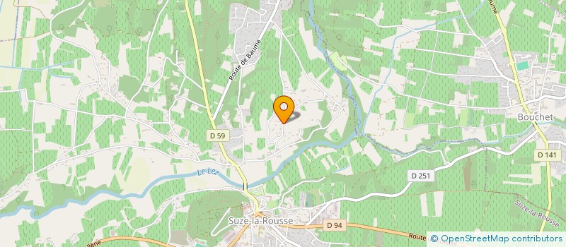 localisation de l'entreprise GFA DE BACCHUS  SUZE-LA-ROUSSE