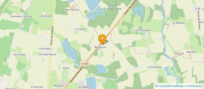 localisation de l'entreprise GFA DE BARBARIN  ROMANS