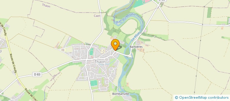 localisation de l'entreprise GFA DE BARBIERES  THAON