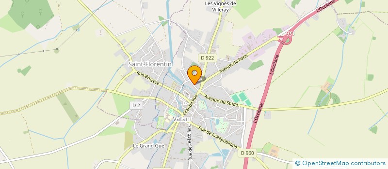 localisation de l'entreprise GFA DE BARILLON à MENETREOLS-SOUS-VATAN